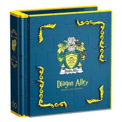 JIESTAR JJ9058 9058 CUỐN SÁCH HẺM CHÉO KỲ DIỆU bộ đồ chơi xếp lắp ráp ghép mô hình Harry Potter WIZARD WORLD MONMENT THE WAND SHOP & BOOKS Chú Bé Phù Thủy 1976 khối