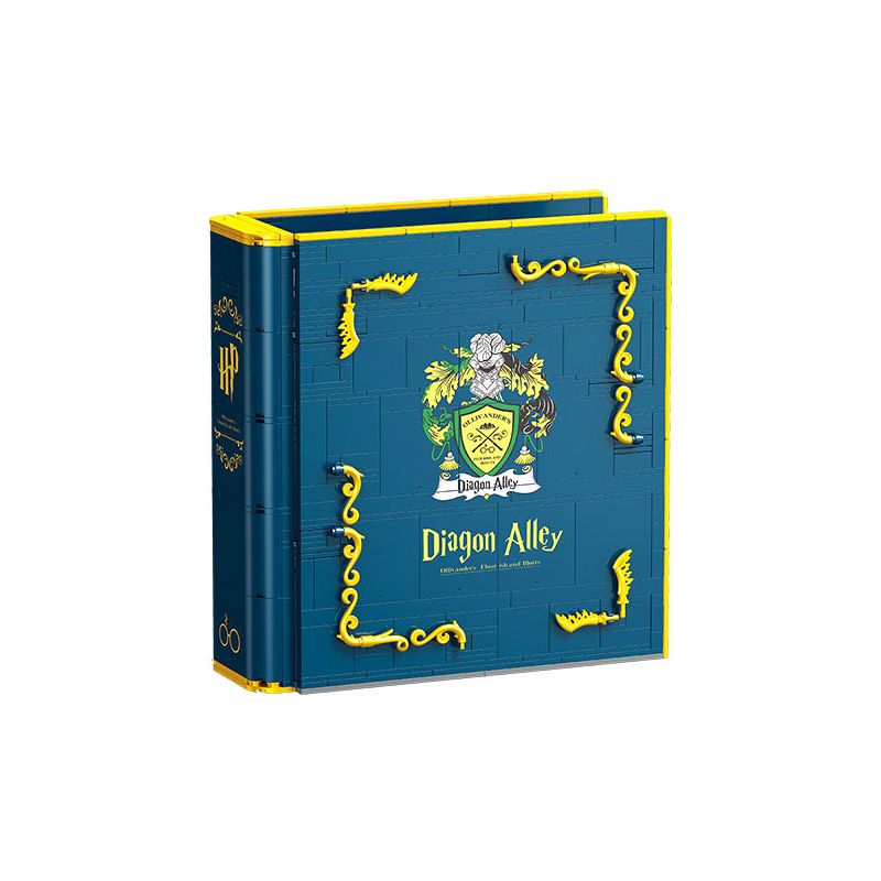 JIESTAR JJ9058 9058 CUỐN SÁCH HẺM CHÉO KỲ DIỆU bộ đồ chơi xếp lắp ráp ghép mô hình Harry Potter WIZARD WORLD MONMENT THE WAND SHOP & BOOKS Chú Bé Phù Thủy 1976 khối