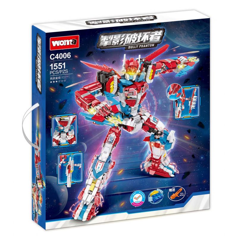 WOMA C4006 4006 KẺ PHÁ BÓNG bộ đồ chơi xếp lắp ráp ghép mô hình BULLY PHAMTOM 1551 khối