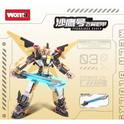 WOMA C4004 4004 MECHA CÁNH BAY SAND EAGLE bộ đồ chơi xếp lắp ráp ghép mô hình FEROCIOUS EAGLE 1090 khối