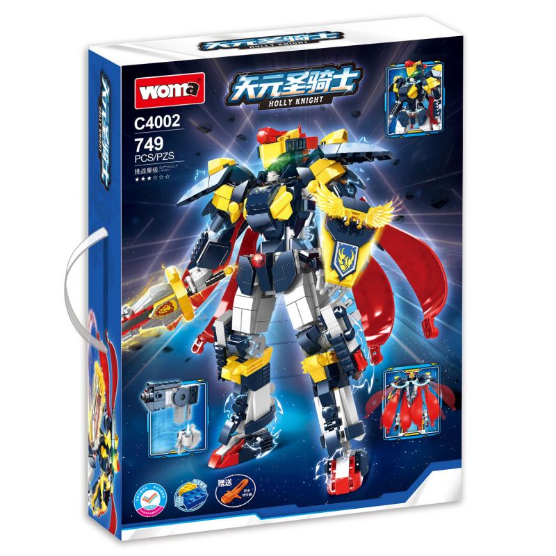 WOMA C4002 4002 THIÊN NGUYÊN HIỆP SĨ bộ đồ chơi xếp lắp ráp ghép mô hình HOLLY KNIGHT 749 khối