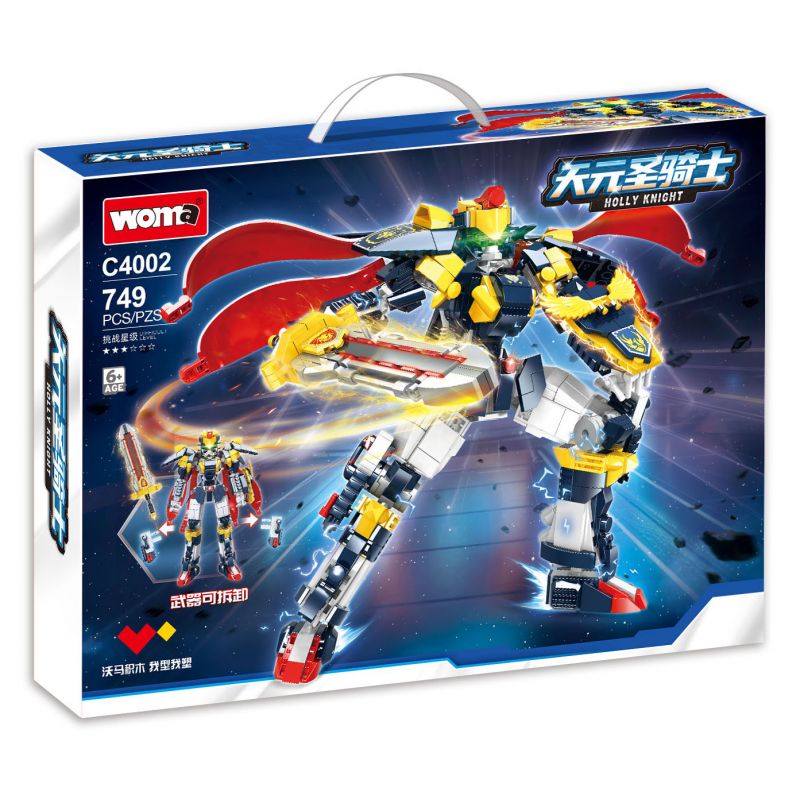WOMA C4002 4002 THIÊN NGUYÊN HIỆP SĨ bộ đồ chơi xếp lắp ráp ghép mô hình HOLLY KNIGHT 749 khối