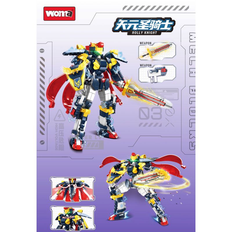 WOMA C4002 4002 THIÊN NGUYÊN HIỆP SĨ bộ đồ chơi xếp lắp ráp ghép mô hình HOLLY KNIGHT 749 khối