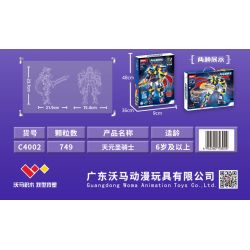 WOMA C4002 4002 THIÊN NGUYÊN HIỆP SĨ bộ đồ chơi xếp lắp ráp ghép mô hình HOLLY KNIGHT 749 khối