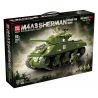 QuanGuan 100277 Quan Guan 100277 XE TĂNG HẠNG TRUNG M4A3 SHERMAN (105MM) bộ đồ chơi xếp lắp ráp ghép mô hình Military Army M4A3 SHERMAN MEDIUM TANK 105MM Quân Sự Bộ Đội 1175 khối