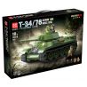 QuanGuan 100276 Quan Guan 100276 XE TĂNG HẠNG TRUNG T34/76 (MODEL 1941) bộ đồ chơi xếp lắp ráp ghép mô hình Military Army Quân Sự Bộ Đội 943 khối