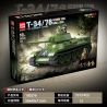 QuanGuan 100276 Quan Guan 100276 XE TĂNG HẠNG TRUNG T34/76 (MODEL 1941) bộ đồ chơi xếp lắp ráp ghép mô hình Military Army Quân Sự Bộ Đội 943 khối