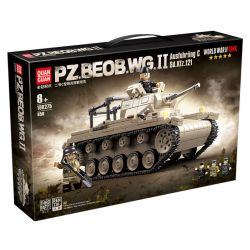 QuanGuan 100275 Quan Guan 100275 XE TĂNG QUAN SÁT PHÁO BINH LOẠI C bộ đồ chơi xếp lắp ráp ghép mô hình Military Army PZ.BEOB.WG.II Quân Sự Bộ Đội 858 khối