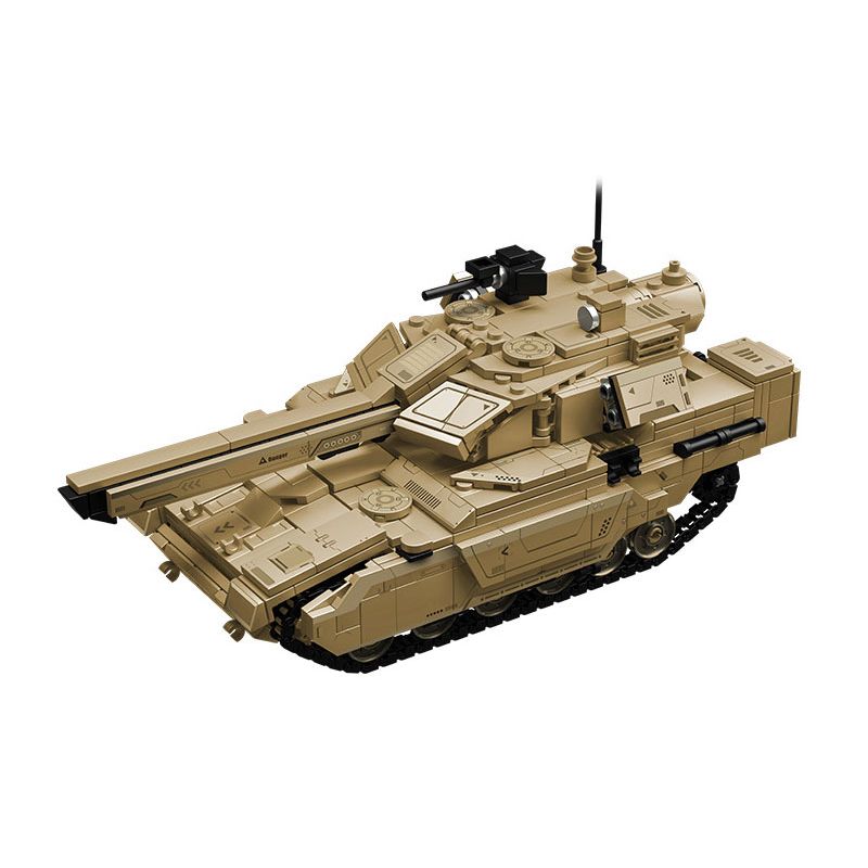 Lego Souzosha 2215 T37-X Electromagnetic Gun Tank Xếp hình lắp ráp ghép mô hình xe tăng T37-X