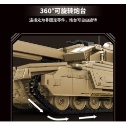 KOZOSHA 2215 XE TĂNG T37-X bộ đồ chơi xếp lắp ráp ghép mô hình Military Army T37-X ELECTROMAGNETIC GUN TANK Quân Sự Bộ Đội 782 khối