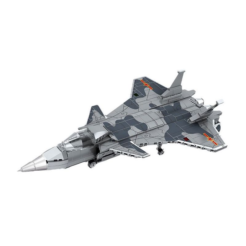 Lego Souzosha 2214 J-35 Heavy Stealth Fighter Xếp hình lắp ráp ghép mô hình máy bay chiến đấu J-35