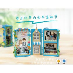 ZHEGAO 958004 STUDIO CHỤP ẢNH BOOKEND bộ đồ chơi xếp lắp ráp ghép mô hình BOOK SHELF 948 khối