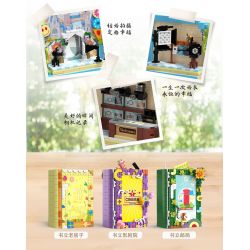 ZHEGAO 958004 STUDIO CHỤP ẢNH BOOKEND bộ đồ chơi xếp lắp ráp ghép mô hình BOOK SHELF 948 khối