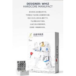  Qizhile E01001 Astronaut In Love Xếp hình lắp ráp ghép mô hình Yêu Phi Hành Gia 