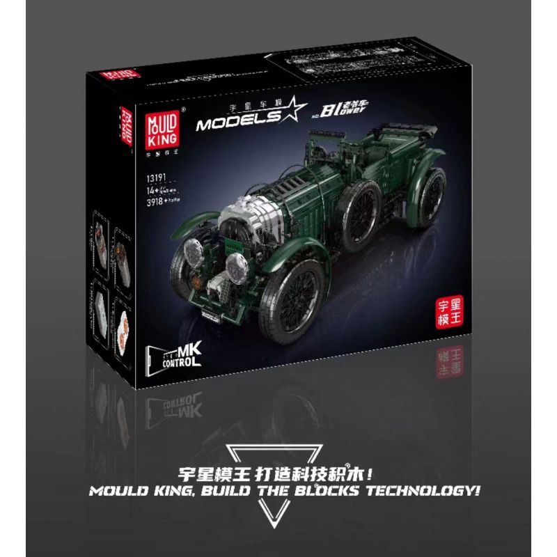 MouldKing 13191 Mould King 13191 XE CỔ ĐIỂN BENTLEY BLOWER bộ đồ chơi xếp lắp ráp ghép mô hình Technic Kỹ Thuật Công Nghệ Cao Mô Hình Phương Tiện 3918 khối