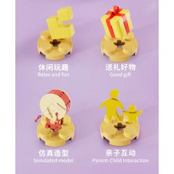 FORANGE FC8134 8134 NHẠC CỤ MINI 2.0 6 DÂN TỘC TRUYỀN THỐNG MANG PHONG CÁCH CỔ XƯA ĐÀN TỲ BÀ NHỊ TRỐNG ĐỎ TRANH SÁO BẦU BÍ bộ đồ chơi xếp lắp ráp ghép mô hình Creator Sáng Tạo 693 khối