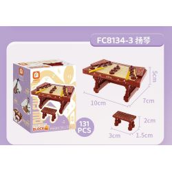 FORANGE FC8134 8134 NHẠC CỤ MINI 2.0 6 DÂN TỘC TRUYỀN THỐNG MANG PHONG CÁCH CỔ XƯA ĐÀN TỲ BÀ NHỊ TRỐNG ĐỎ TRANH SÁO BẦU BÍ bộ đồ chơi xếp lắp ráp ghép mô hình Creator Sáng Tạo 693 khối