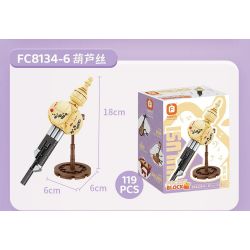 FORANGE FC8134 8134 NHẠC CỤ MINI 2.0 6 DÂN TỘC TRUYỀN THỐNG MANG PHONG CÁCH CỔ XƯA ĐÀN TỲ BÀ NHỊ TRỐNG ĐỎ TRANH SÁO BẦU BÍ bộ đồ chơi xếp lắp ráp ghép mô hình Creator Sáng Tạo 693 khối