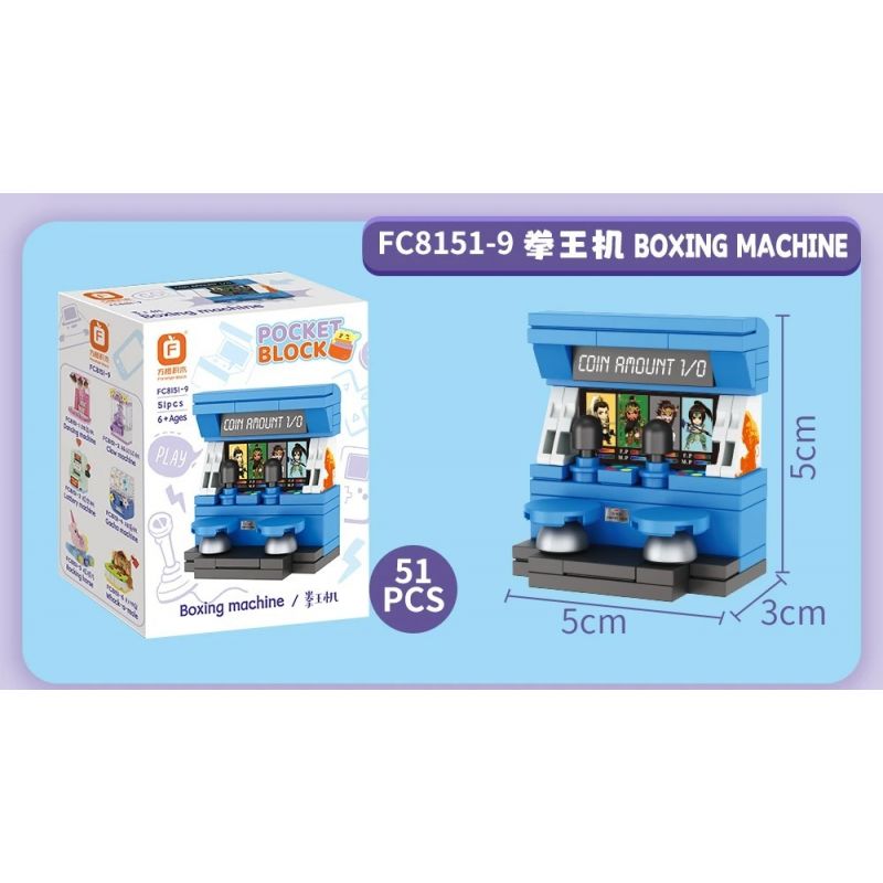 FORANGE FC8151 8151 THÀNH PHỐ TRÒ CHƠI ĐIỆN TỬ THỜI THƯỢNG 12 LOẠI MÁY NHẢY VUỐT XỔ SỐ GASHAPON NGỰA BẬP BÊNH ĐÁNH ĐÒN MÔ TÔ XE ĐẠP ĐẤM BỐC ĐUA VIDEO BẮN SÚNG VẬN BẰNG ĐỒNG XU bộ đồ chơi xếp lắp ráp ghép mô hình Creator GAMES CITY Sáng Tạo 640 khối