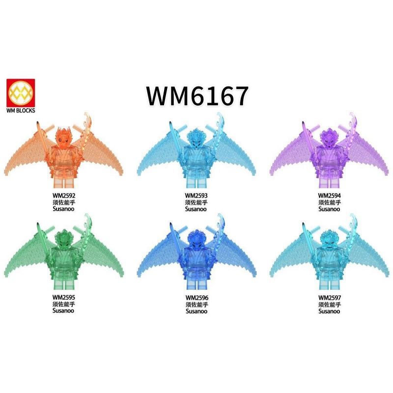 WM 6167 2592 2593 2594 2595 2596 2597 NARUTO SUSANOHU 6 NHÂN VẬT NHỎ bộ đồ chơi xếp lắp ráp ghép mô hình Movie & Game SUSANOO Phim Và Trò Chơi WM 6167 2592 2593 2594 2595 2596 2597 NARUTO SUSANOHU 6 NHÂN VẬT NHỎ bộ đồ chơi xếp lắp ráp ghép mô hình Movie & Game SUSANOO Phim Và Trò Chơi