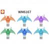 WM 6167 2592 2593 2594 2595 2596 2597 NARUTO SUSANOHU 6 NHÂN VẬT NHỎ bộ đồ chơi xếp lắp ráp ghép mô hình Movie & Game SUSANOO Phim Và Trò Chơi