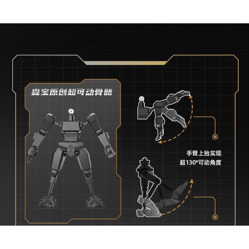 SEMBO 900018 HIỆU ỨNG TỔ TIÊN MO SHOU TIGER OF KAI BRAHMA MARU BLACK GOLD PHIÊN BẢN GIỚI HẠN bộ đồ chơi xếp lắp ráp ghép mô hình Movie & Game Phim Và Trò Chơi