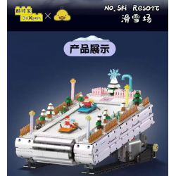 MouldKing 10158 Mould King 10158 KHU NGHỈ DƯỠNG TRƯỢT TUYẾT bộ đồ chơi xếp lắp ráp ghép mô hình Technic SKI RESORT Kỹ Thuật Công Nghệ Cao Mô Hình Phương Tiện 2181 khối