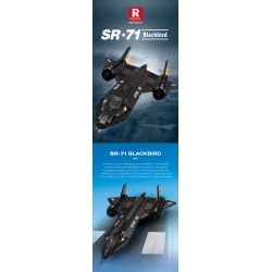 REOBRIX 33041 TIÊM KÍCH TẦM XA BLACKBIRD SR-71 bộ đồ chơi xếp lắp ráp ghép mô hình Military Army SR-71 BLACKBIRD Quân Sự Bộ Đội 1775 khối