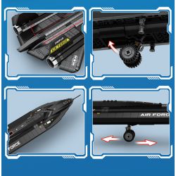 REOBRIX 33041 TIÊM KÍCH TẦM XA BLACKBIRD SR-71 bộ đồ chơi xếp lắp ráp ghép mô hình Military Army SR-71 BLACKBIRD Quân Sự Bộ Đội 1775 khối