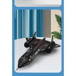 REOBRIX 33041 TIÊM KÍCH TẦM XA BLACKBIRD SR-71 bộ đồ chơi xếp lắp ráp ghép mô hình Military Army SR-71 BLACKBIRD Quân Sự Bộ Đội 1775 khối