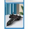 REOBRIX 33041 TIÊM KÍCH TẦM XA BLACKBIRD SR-71 bộ đồ chơi xếp lắp ráp ghép mô hình Military Army SR-71 BLACKBIRD Quân Sự Bộ Đội 1775 khối