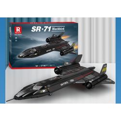 REOBRIX 33041 TIÊM KÍCH TẦM XA BLACKBIRD SR-71 bộ đồ chơi xếp lắp ráp ghép mô hình Military Army SR-71 BLACKBIRD Quân Sự Bộ Đội 1775 khối