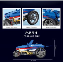 BRICKCOOL KC024 CÁ MẬP SỬA ĐỔI NỔ bộ đồ chơi xếp lắp ráp ghép mô hình Technic SOUPED-UP Kỹ Thuật Công Nghệ Cao Mô Hình Phương Tiện 454 khối