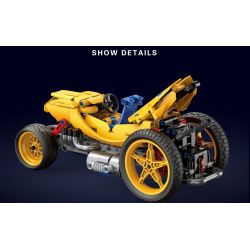 BRICKCOOL KC025 CHUỐI BIẾN TÍNH NỔ bộ đồ chơi xếp lắp ráp ghép mô hình Technic SOUPED-UP Kỹ Thuật Công Nghệ Cao Mô Hình Phương Tiện 393 khối