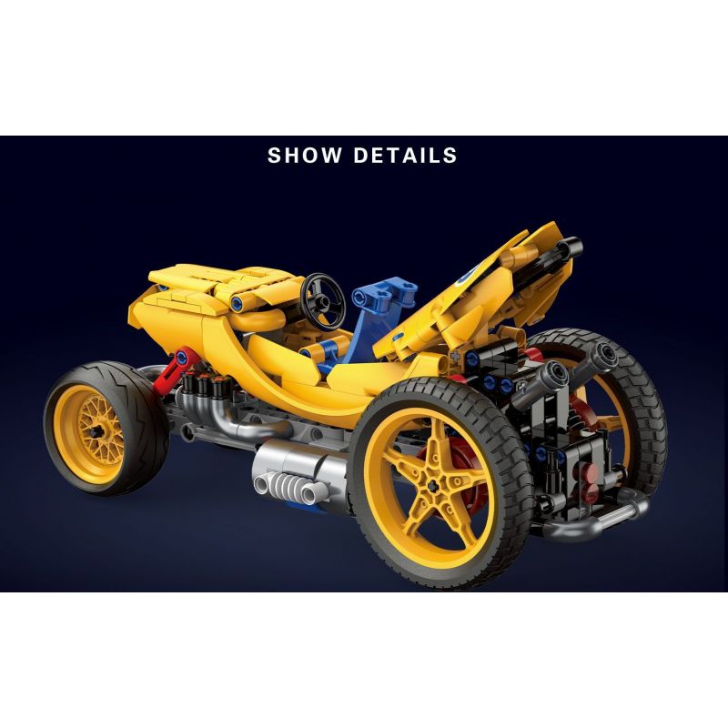 BRICKCOOL KC025 CHUỐI BIẾN TÍNH NỔ bộ đồ chơi xếp lắp ráp ghép mô hình Technic SOUPED-UP Kỹ Thuật Công Nghệ Cao Mô Hình Phương Tiện 393 khối