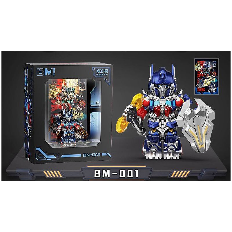 BRICKMAN BM001 MÔ HÌNH NHỎ OPTIMUS PRIME bộ đồ chơi xếp lắp ráp ghép mô hình Collectable Minifigures Búp Bê Sưu Tầm