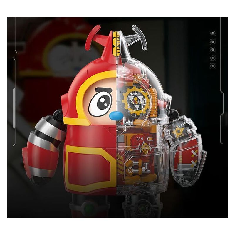 FEMIBOX S48001 48001 KHO BÁU NHỎ BỌC SẮT KABUDA bộ đồ chơi xếp lắp ráp ghép mô hình Movie & Game B-ROBO 001 KABUTACK Phim Và Trò Chơi