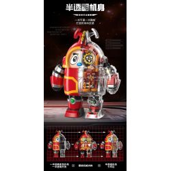 FEMIBOX S48001 48001 KHO BÁU NHỎ BỌC SẮT KABUDA bộ đồ chơi xếp lắp ráp ghép mô hình Movie & Game B-ROBO 001 KABUTACK Phim Và Trò Chơi