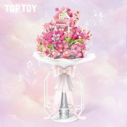 TOP TOY TC1126 1126 BÓ HOA LÃNG MẠN VÀ VĨNH CỬU NẮM GIỮ TRÁI TIM CÂY ĐÀN PIANO HUYỀN BÍ bộ đồ chơi xếp lắp ráp ghép mô hình Arts & Crafts 800 khối