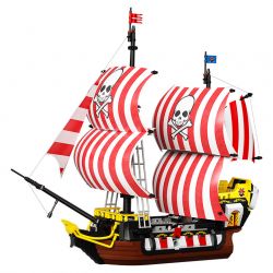 ZHEGAO 653007 TÀU CƯỚP BIỂN RÂU ĐEN bộ đồ chơi xếp lắp ráp ghép mô hình Pirates Of The Caribbean BLACKBEARD PIRATESHIP Cướp Biển Vùng Caribe 1036 khối