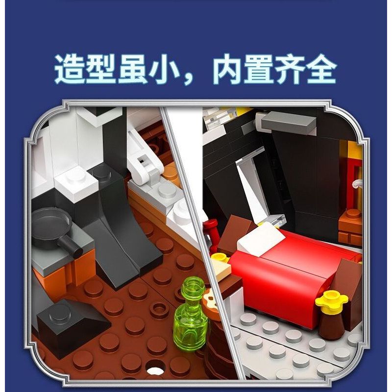 ZHEGAO 653007 TÀU CƯỚP BIỂN RÂU ĐEN bộ đồ chơi xếp lắp ráp ghép mô hình Pirates Of The Caribbean BLACKBEARD PIRATESHIP Cướp Biển Vùng Caribe 1036 khối