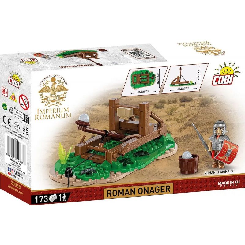 COBI 20068 MÁY PHÓNG LA MÃ CỔ ĐẠI bộ đồ chơi xếp lắp ráp ghép mô hình Historical ROMAN ONAGER 173 khối