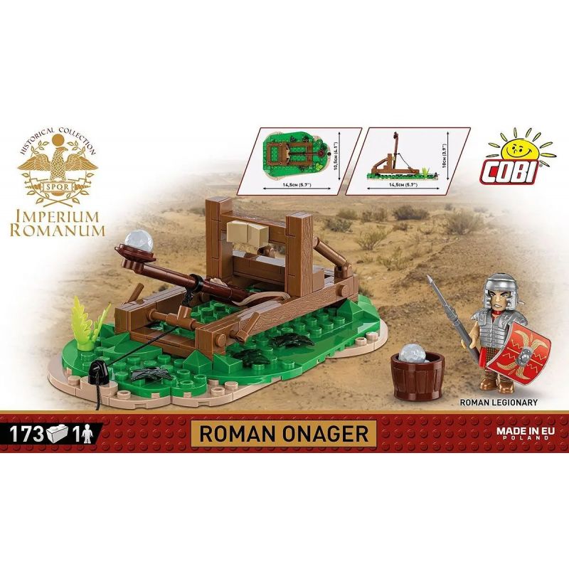 COBI 20068 MÁY PHÓNG LA MÃ CỔ ĐẠI bộ đồ chơi xếp lắp ráp ghép mô hình Historical ROMAN ONAGER 173 khối