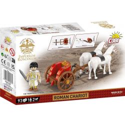 COBI 20069 CỖ XE LA MÃ bộ đồ chơi xếp lắp ráp ghép mô hình Historical ROMAN CHARIOT 93 khối