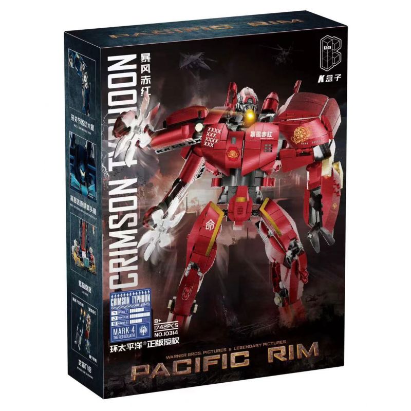 K BOX 10314 non Lego VÀNH ĐAI THÁI BÌNH DƯƠNG BÃO CRIMSON MEDIUM bộ đồ chơi xếp lắp ráp ghép mô hình Movie & Game PACIFIC RIM Phim Và Trò Chơi 1742 khối