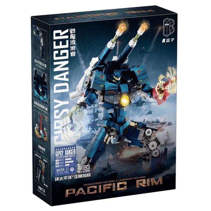 K BOX 10315 non Lego PACIFIC RIM KẺ LANG THANG NGUY HIỂM MEDIUM bộ đồ chơi xếp lắp ráp ghép mô hình Movie & Game Phim Và Trò Chơi 1643 khối