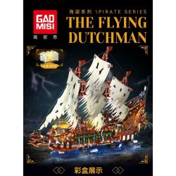 GAOMISI T2141 2141 TÀU CƯỚP BIỂN NGƯỜI HÀ LAN BAY bộ đồ chơi xếp lắp ráp ghép mô hình Pirates Of The Caribbean THE FLYING DUTCHMAN Cướp Biển Vùng Caribe 2159 khối