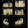 GAOMISI T2106 2106 NHÀ THỜ ĐỨC BÀ PARIS bộ đồ chơi xếp lắp ráp ghép mô hình Creator NOTRE DAME DE PARIS Sáng Tạo 1757 khối