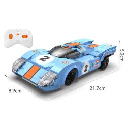 CADA DOUBLEE C51076 51076 BÃO XANH VÀ CAM 1:20 (PORSCHE 917K) tỷ lệ 1:20 bộ đồ chơi xếp lắp ráp ghép mô hình Speed Champions Racing Cars AZURE STORM Đua Xe Công Thức 266 khối