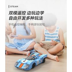 CADA DOUBLEE C51076 51076 BÃO XANH VÀ CAM 1:20 (PORSCHE 917K) tỷ lệ 1:20 bộ đồ chơi xếp lắp ráp ghép mô hình Speed Champions Racing Cars AZURE STORM Đua Xe Công Thức 266 khối